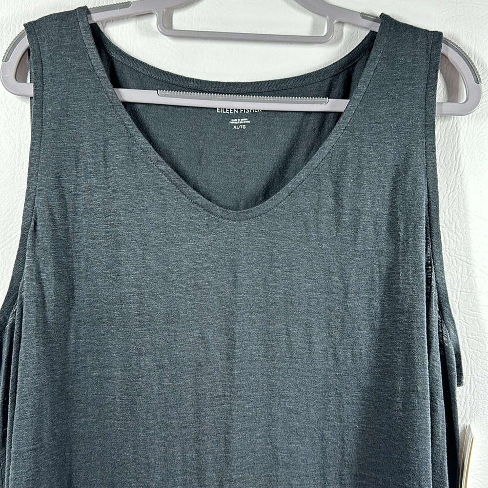 NWT Eileen Fisher Organic Linen Jersey Sleeveless Maxi Dress, XL - Picture 2 of 10